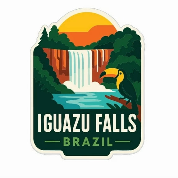 DOPASTICKER Iguazu Falls Brazil Sticker Decal City Skyline Landmark ...