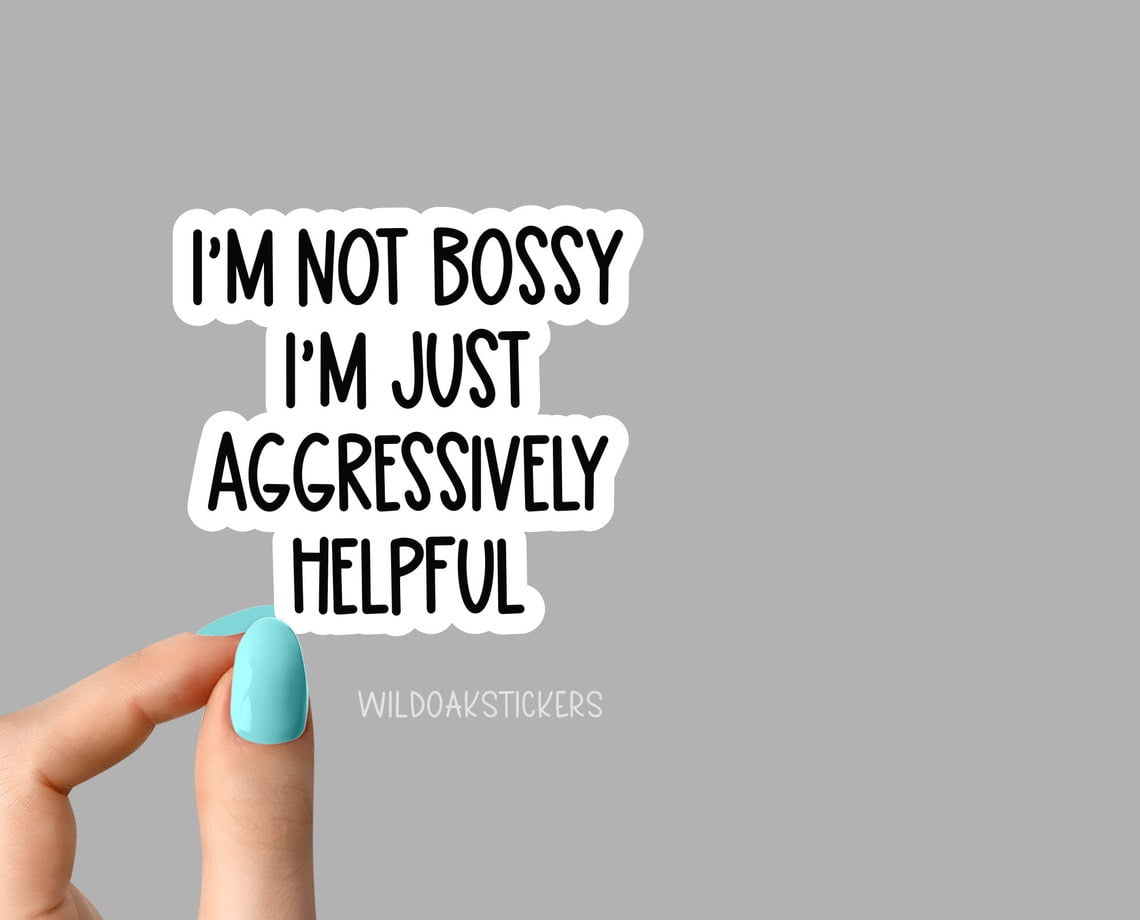 DOPASTICKER Im Not Bossy Sticker, Manager Sticker, Mom Workplace ...