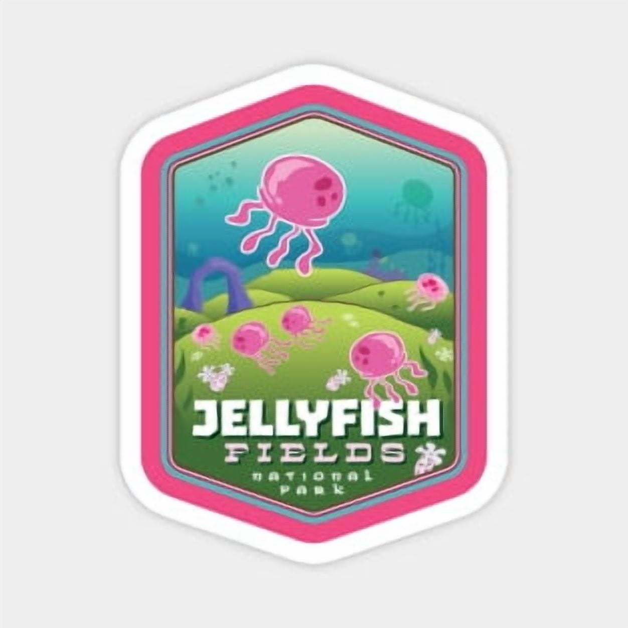DOPASTICKER Jellyfish Fields National Park Decorative Laptop, Phone ...