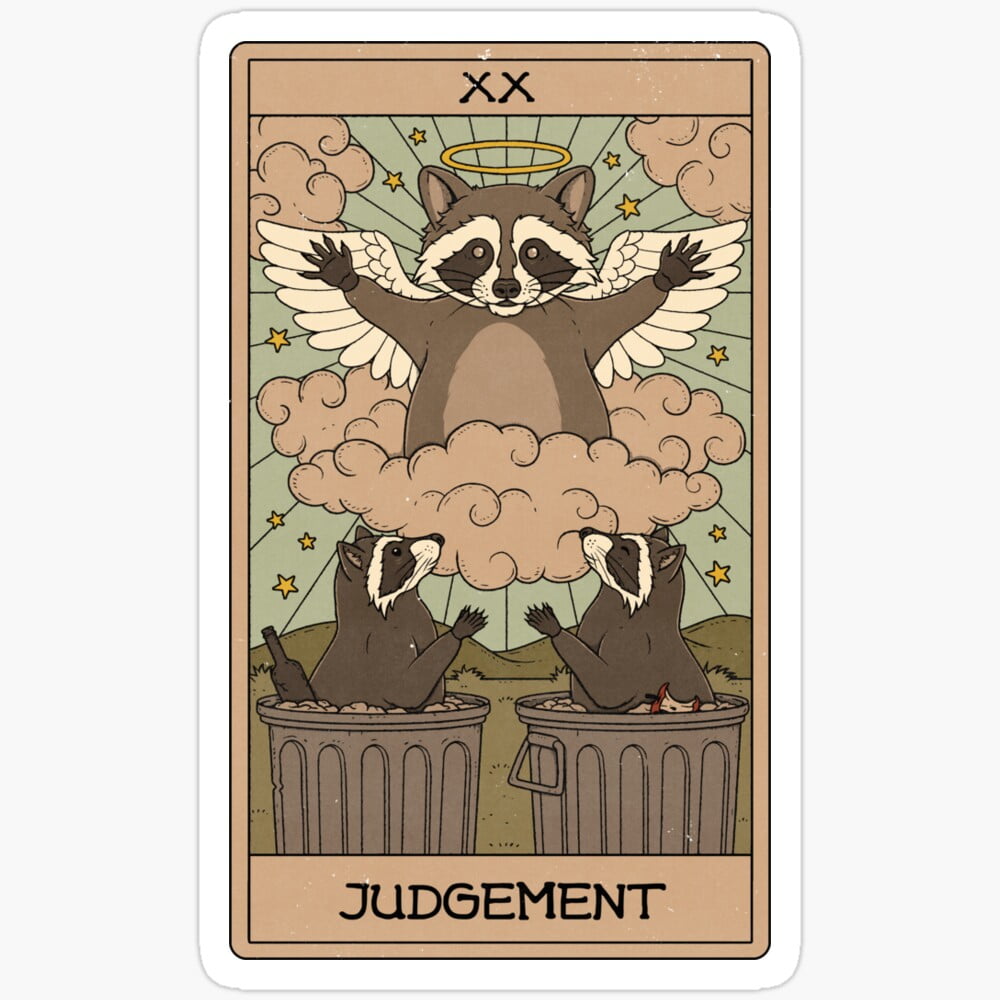 DOPASTICKER Judgement - Tarot Glossy Decorative Laptop, Phone Stickers ...