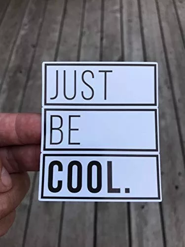 DOPASTICKER Just Be Cool Sticker Decal Laptop Phone Decal Water Bottle ...