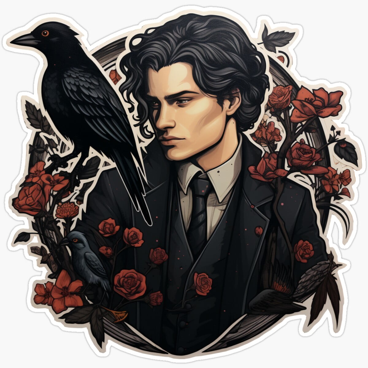 DOPASTICKER Kaz Brekker - Soc Sticker Decorative Laptop, Phone Stickers ...