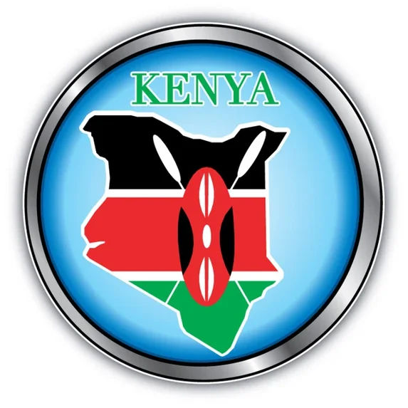 DOPASTICKER Kenya Map Flag Label Car Sticker Phone Decal Water Bottle ...