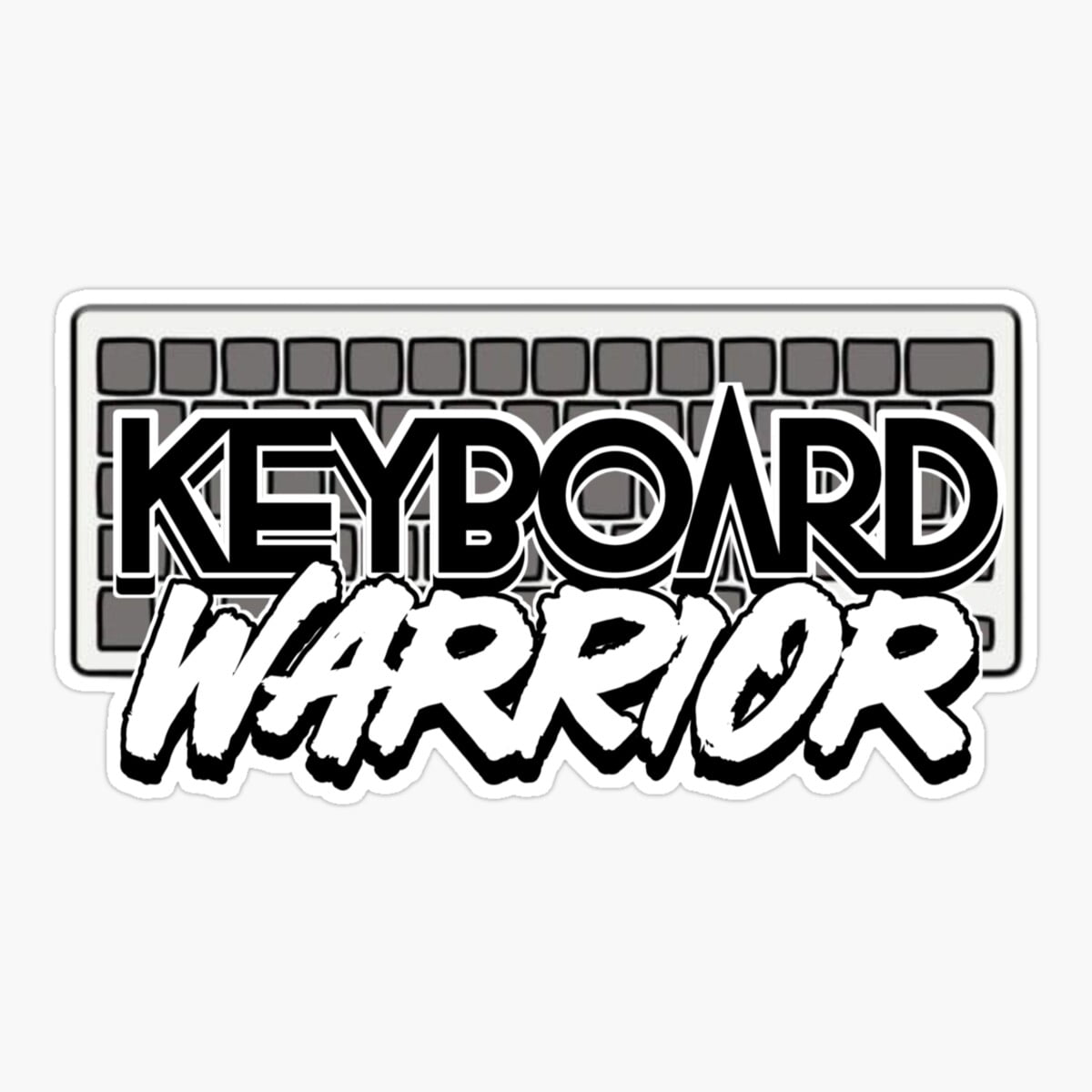 DOPASTICKER Keyboard Warrior Sticker, Phone Sticker Car Stickers ...