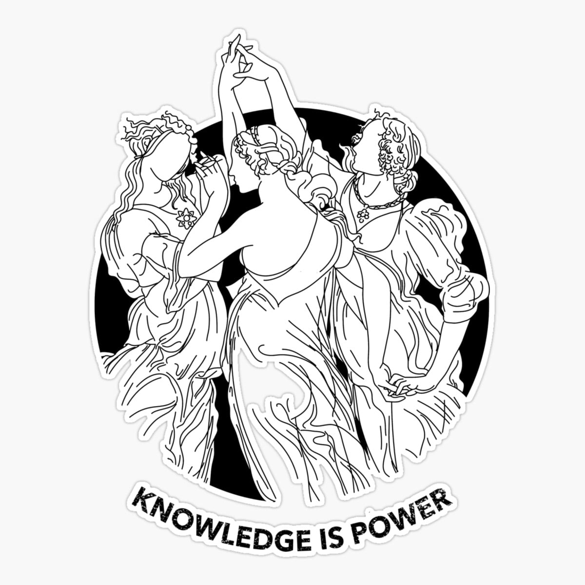 DOPASTICKER Knowledge Is Power Sticker, Phone Sticker Car Stickers ...