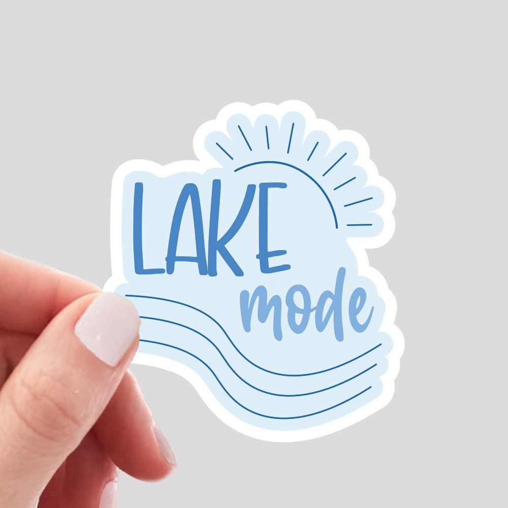 DOPASTICKER Lake Mode Sticker, Lake Sticker, Summer Lake Sticker, Lake ...