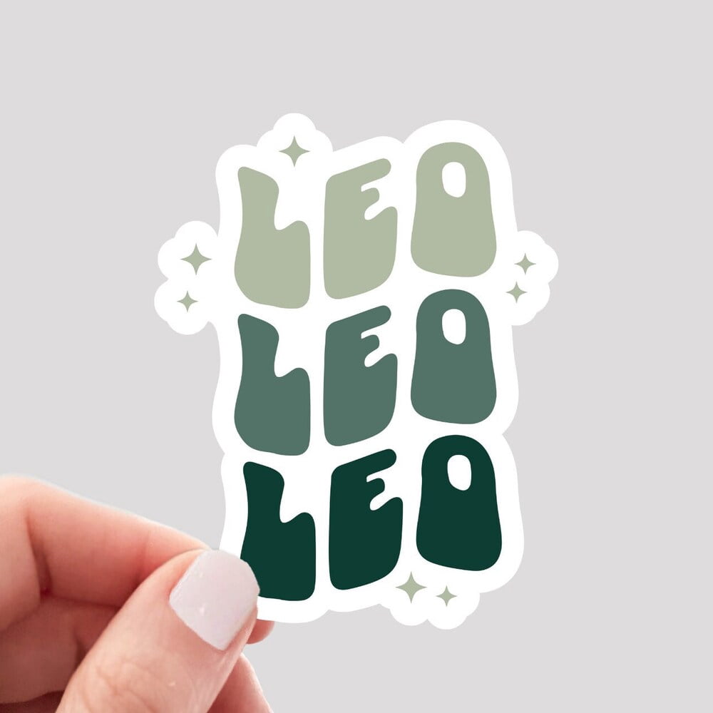 Sticker Names Leo DOPASTICKER Leo Sticker, Retro Zodiac Leo Sticker, Leo Girl Sticker ...