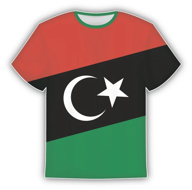 DOPASTICKER Libya Flag Sticker In The Form Of T Shirt Sticker Phone ...