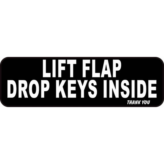 DOPASTICKER Lift Flap Drop Keys Inside Sticker Phone Sticker, Latop ...