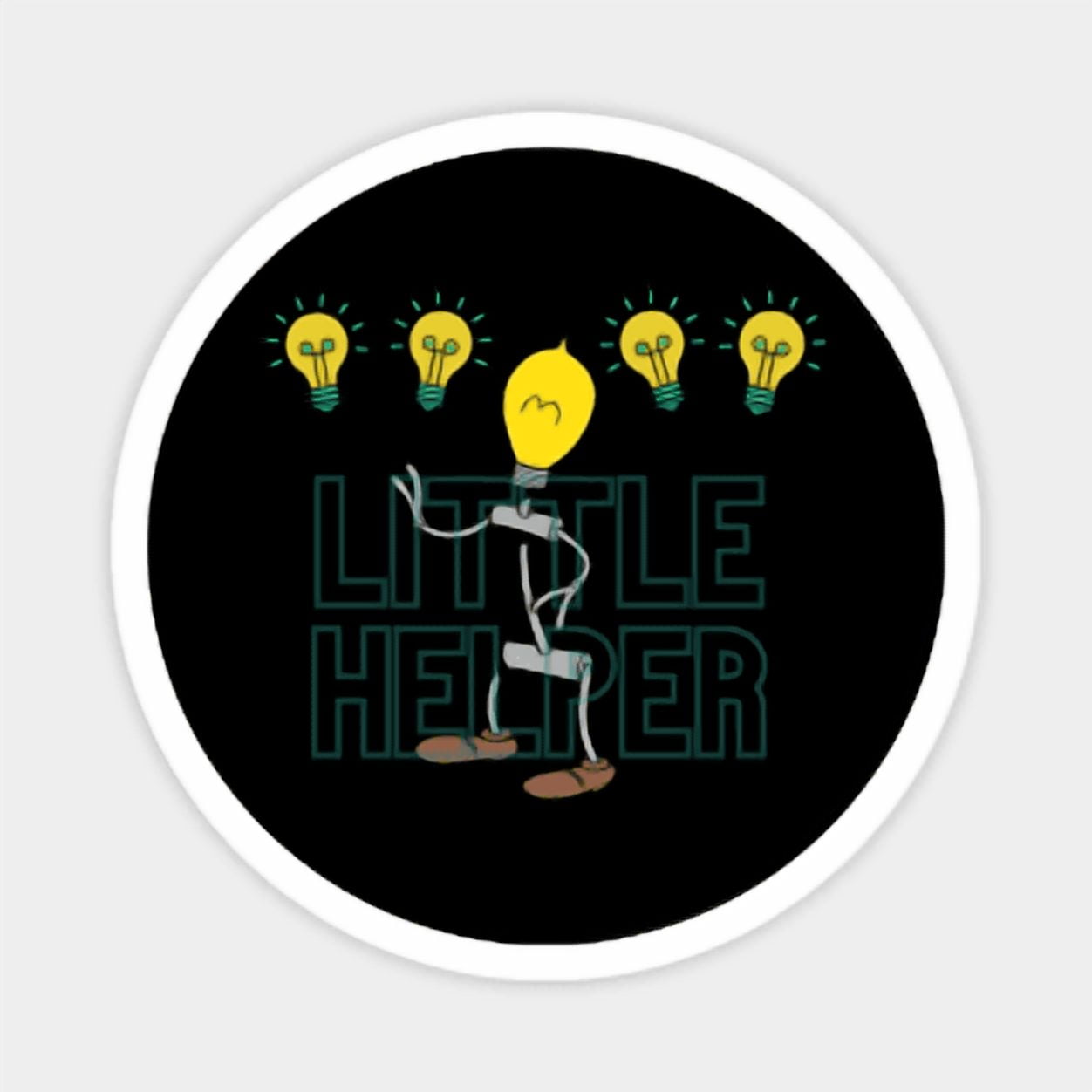DOPASTICKER Little Helper Decorative Laptop, Phone Stickers, Waterproof ...