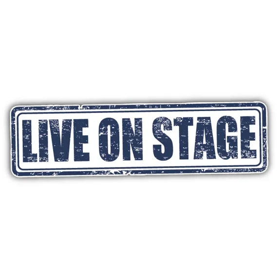 DOPASTICKER Live On Stage Grunge Car Sticker Phone Decal Water Bottle ...