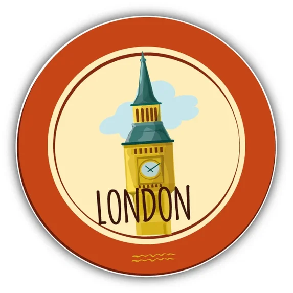 DOPASTICKER London Big Ben England Landmark Travel Sticker Decal Phone ...