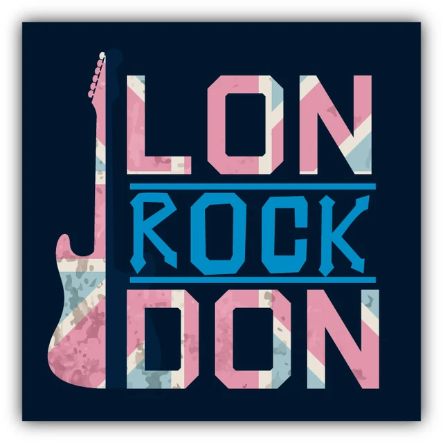 DOPASTICKER London Rock Music United Kingdom Flag Car Sticker Phone ...