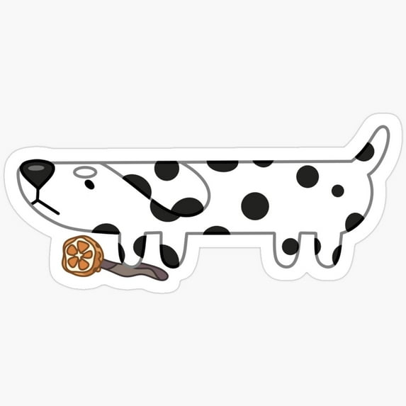DOPASTICKER Long Dog Chloe Sticker Waterproof Sticker For Water Bottles ...