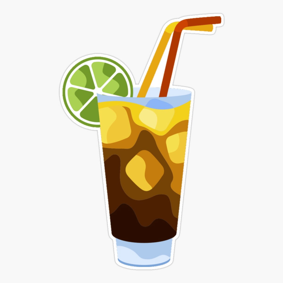 DOPASTICKER Long Island Iced Tea Cocktail Sticker, Phone Sticker Car ...