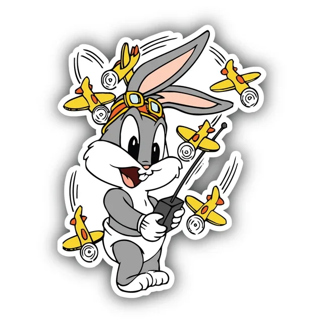 DOPASTICKER Looney Tunes Cartoon Bugs Bunny Sticker Decal Phone Decal