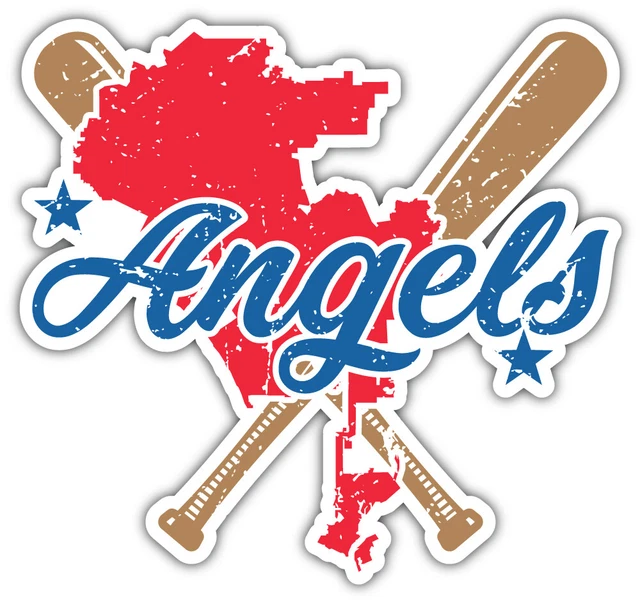 DOPASTICKER Los Angeles Angels Baseball Sport Logo Car Sticker Phone ...