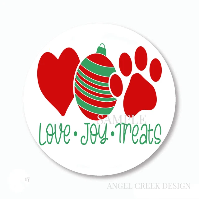 DOPASTICKER Love Joy Pawprints Chri.Stm.As Scrapbook Stickers Phone ...