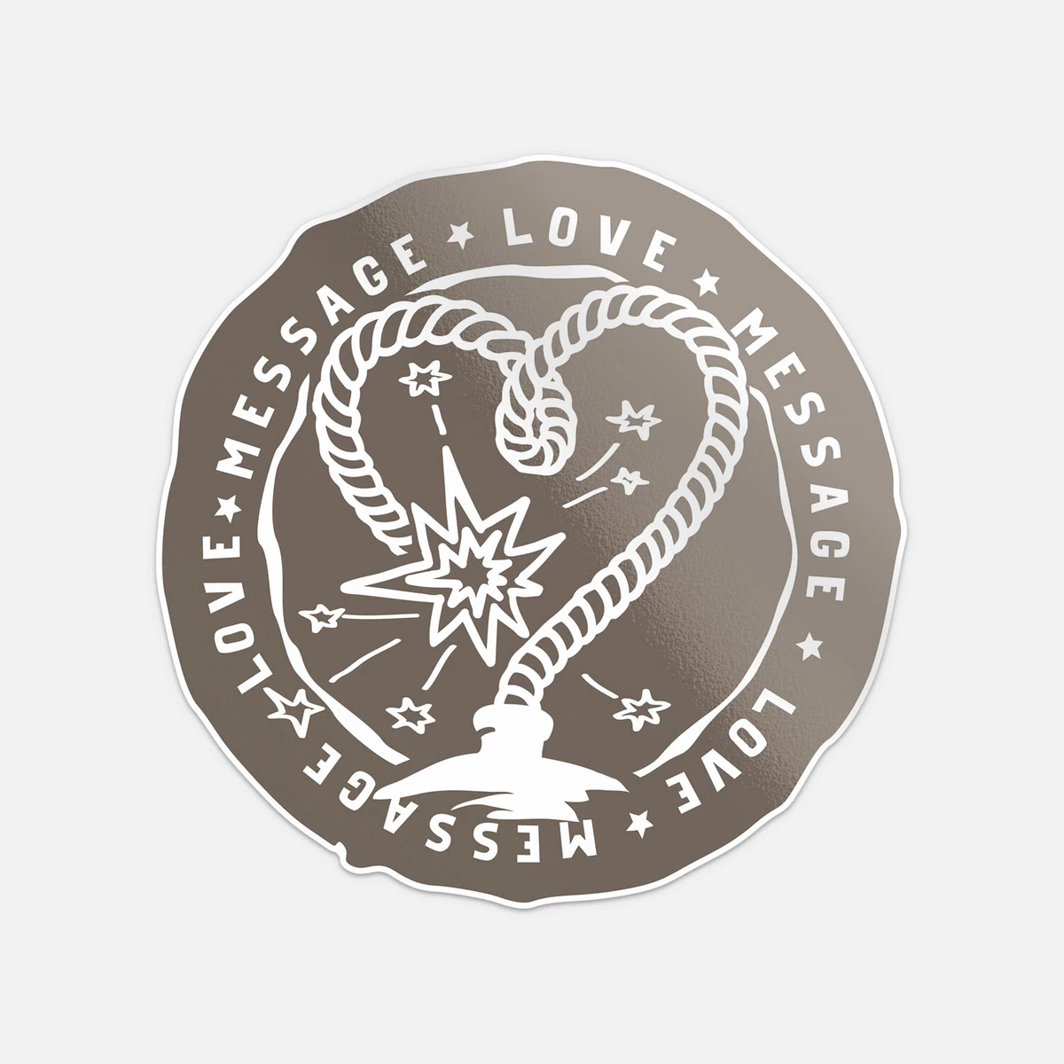 Remote Explosive Sticker DOPASTICKER Love Message Heart Explosive Sticker Decal Waterproof ...