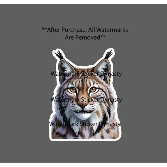 DOPASTICKER Lynx Sticker Cat Wildlife Nature Wildlife Sticker Phone ...