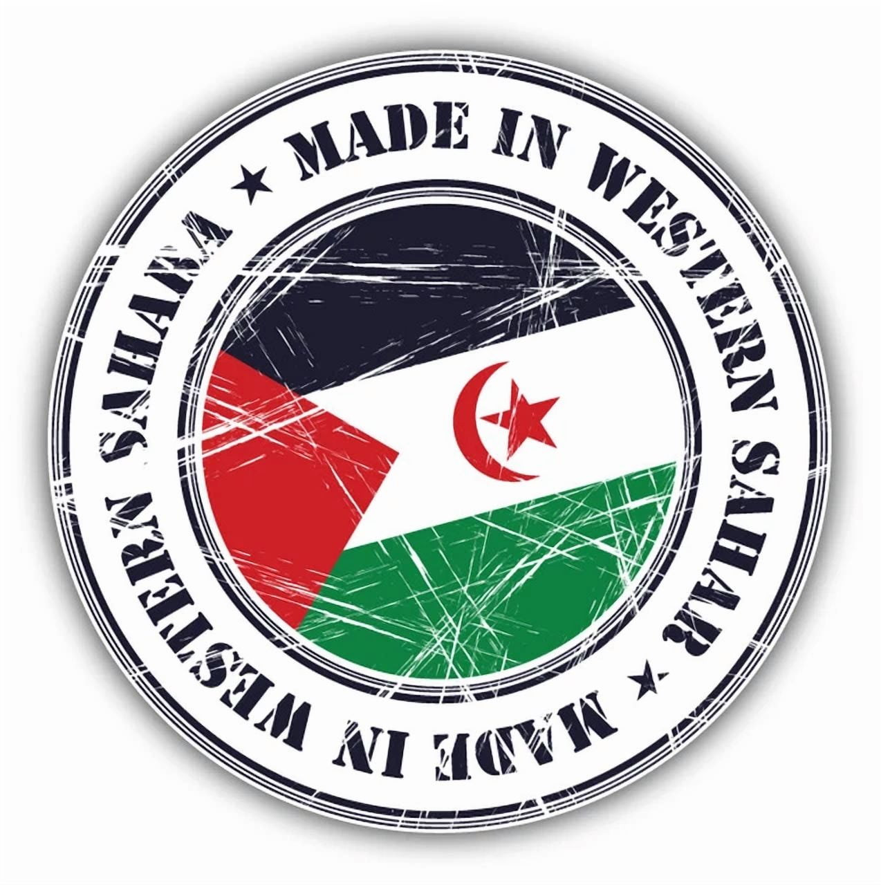 DOPASTICKER Made In Western Sahara Flag Car Sticker Phone Decal Water ...