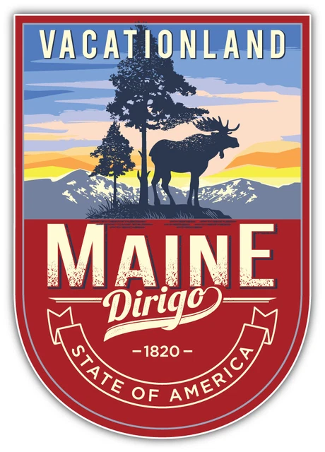 Kittery, Maine Oval Car Sticker / Decal - 6" X 3.5", Durable Vinyl, USA Made 7 thumbnail image