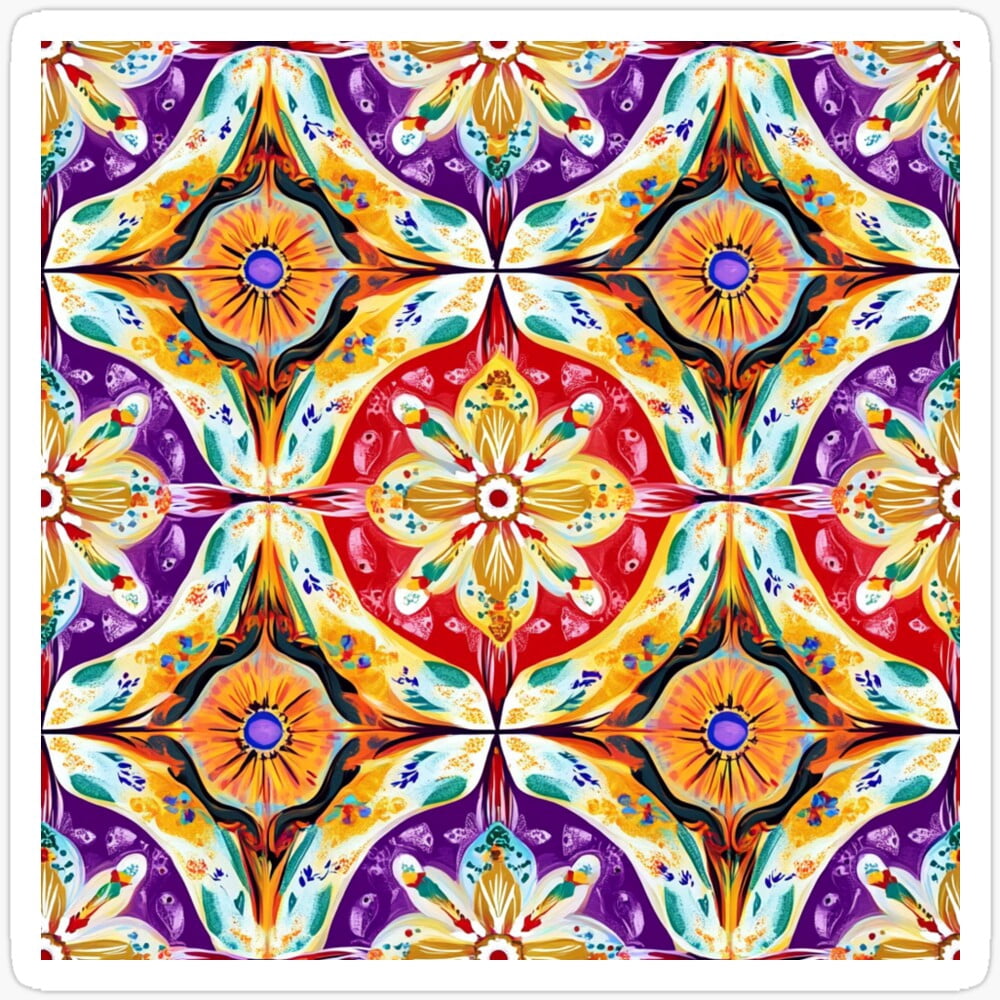 DOPASTICKER Mandala Rangoli: Light And Harmony Sticker Phone Decal ...