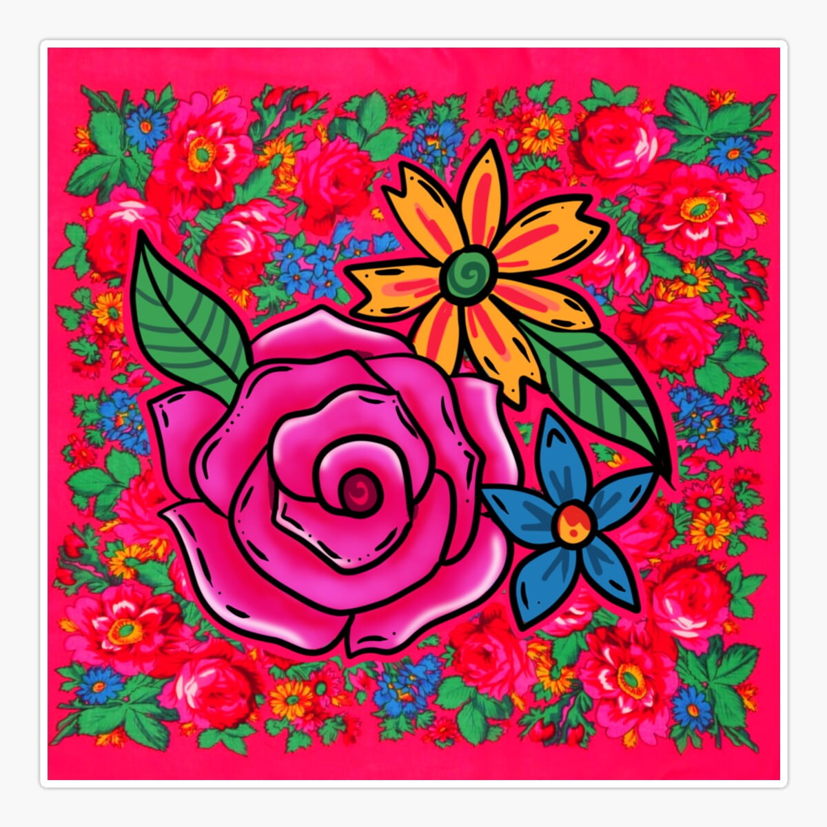 DOPASTICKER Masanii Pink Sticker, Phone Sticker Water Bottle Sticker ...