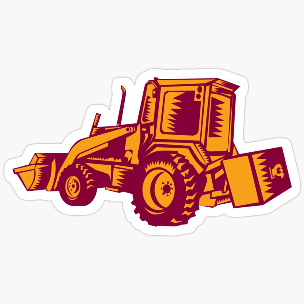 DOPASTICKER Mechanical Digger Excavator Sticker Phone Decal Water ...