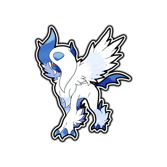 DOPASTICKER Mega Absol Sticker Decal Phone Decal Water Bottle Stickers ...
