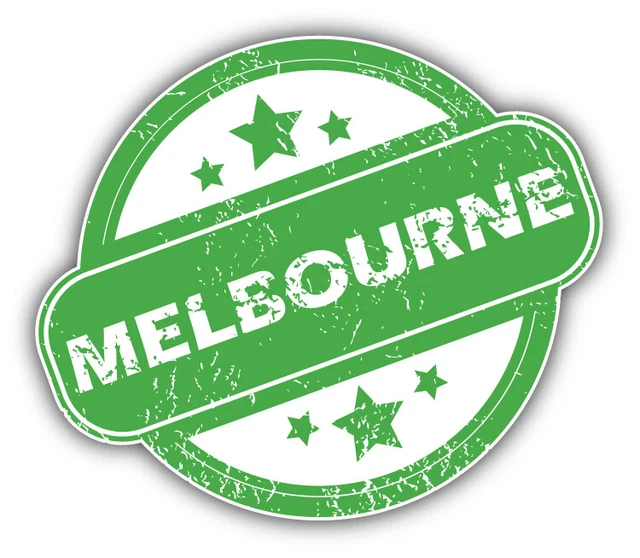 DOPASTICKER Melbourn City Australia Grunge Rubber Car Sticker Phone ...