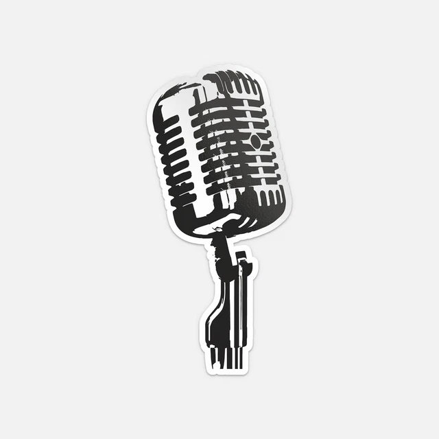 DOPASTICKER Mic Sticker Decal Phone Decal Water Bottle Stickers, Cars ...