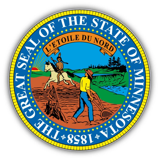 DOPASTICKER Minnesota Seal Car Sticker Phone Decal Water Bottle ...