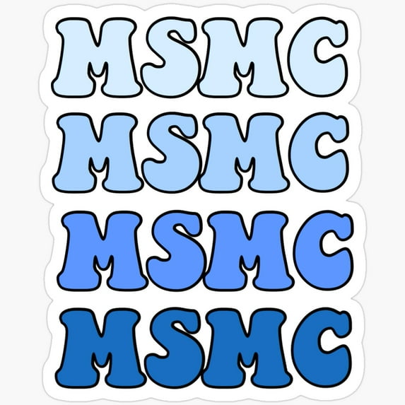 DOPASTICKER Ms Gradient Text Sticker Waterproof Sticker For Water ...