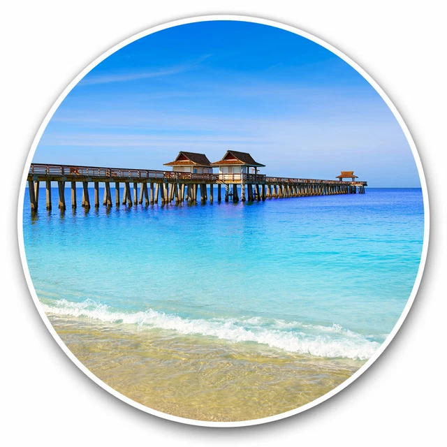 DOPASTICKER Naples Pier Florida Beach Cool Gift Decorative Laptop ...
