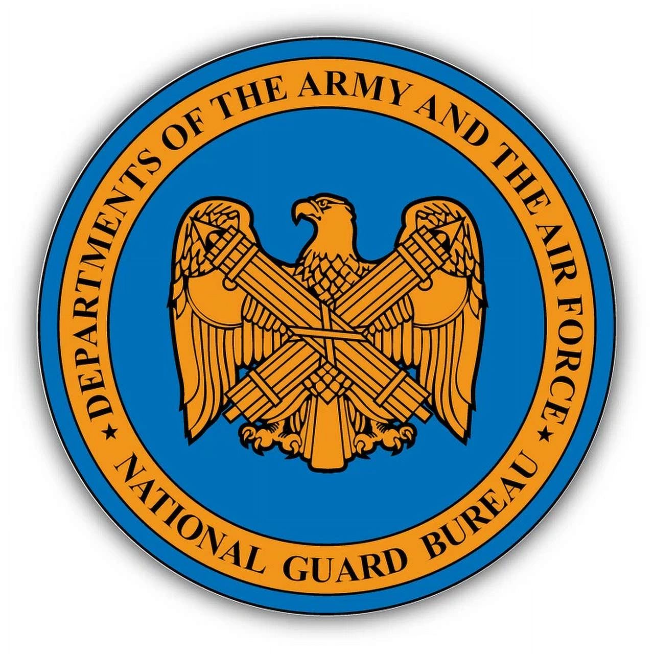 DOPASTICKER Nationalguard Bureau Seal Car Sticker Phone Decal Water ...