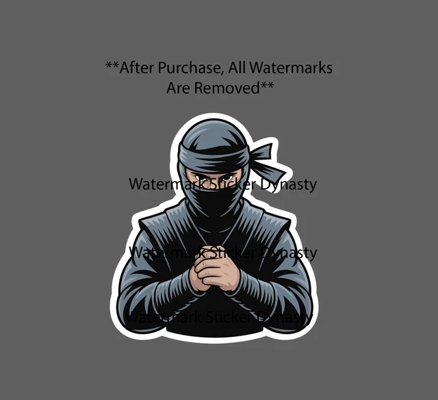 DOPASTICKER Ninja Sticker Martial Arts Movie Book Fighting Sticker ...