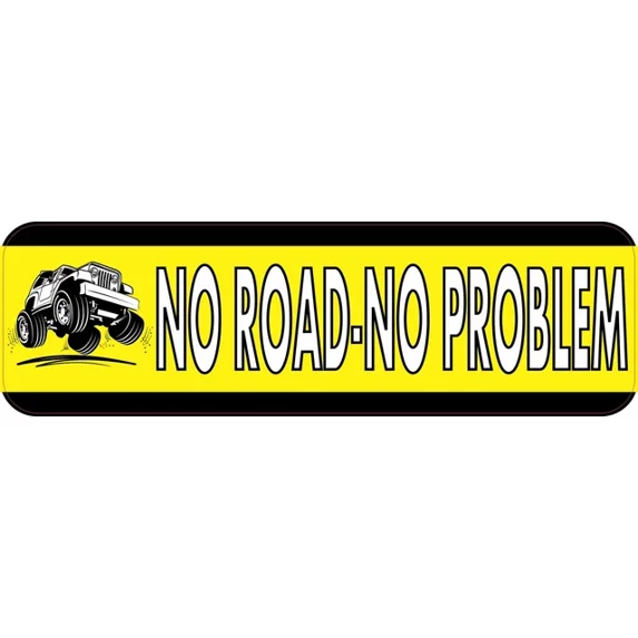 DOPASTICKER No Road No Problem Sticker Phone Sticker, Latop Sticker ...