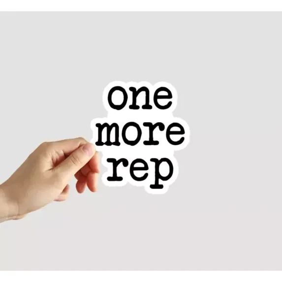 DOPASTICKER One More Rep Sticker Gym Fitness Sticker Phone Decal Water ...