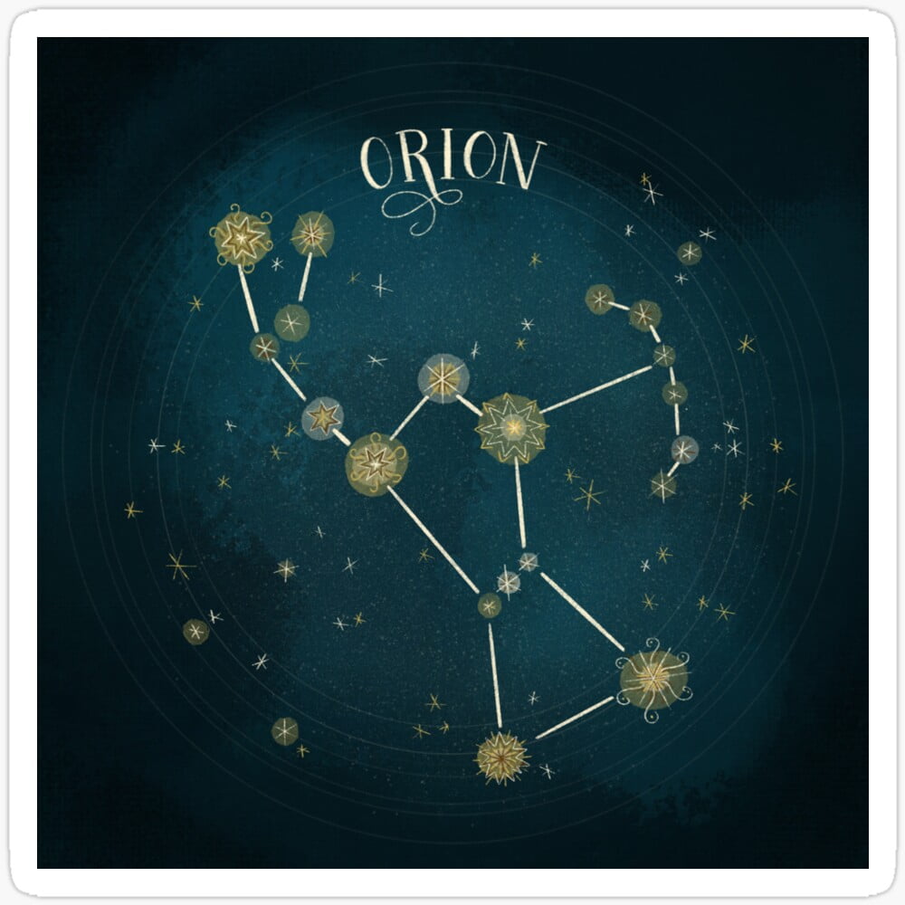DOPASTICKER Orion Constellation Sticker Phone Sticker, Latop Sticker ...