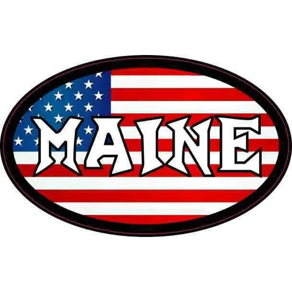 Kittery, Maine Oval Car Sticker / Decal - 6" X 3.5", Durable Vinyl, USA Made 4 thumbnail image