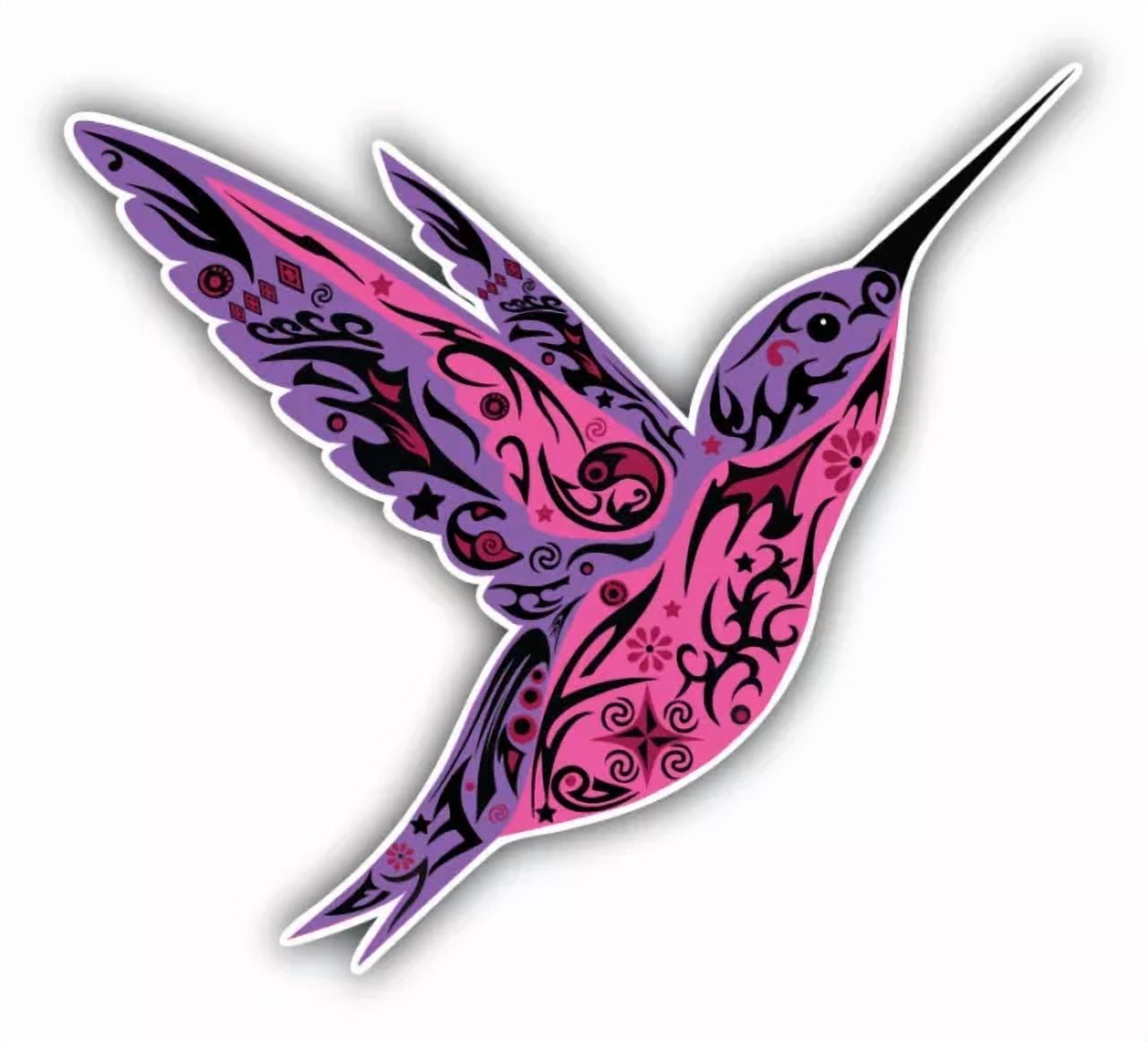 DOPASTICKER Patterned Hummingbird Sticker Decal Phone Decal Water ...