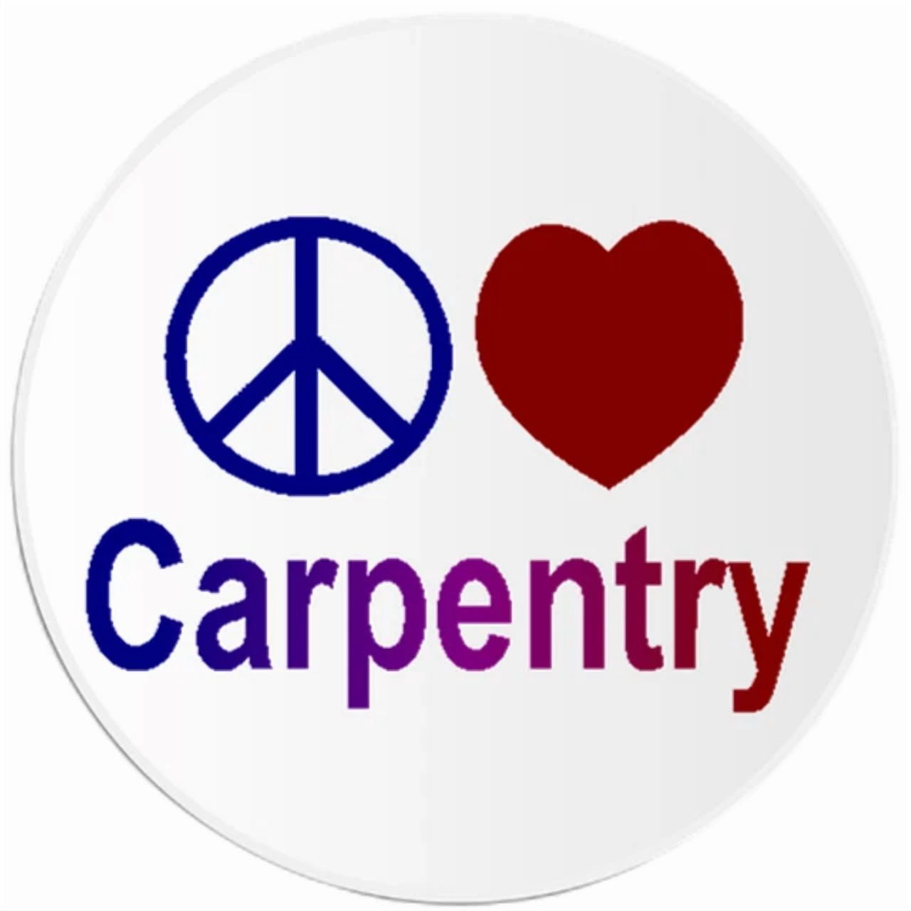 DOPASTICKER Peace Love Carpentry Sticker Phone Decal Water Bottle ...