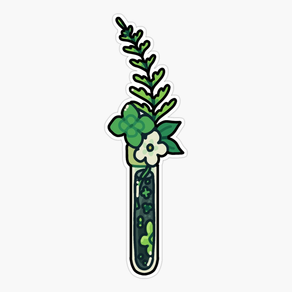 Tube Sticker DOPASTICKER Pond Glass Tube Sticker, Phone Sticker Water Bottle Sticker ...