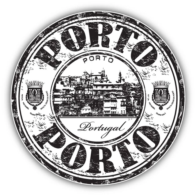 DOPASTICKER Porto City Portugal Grunge Travel Sticker Decal Phone Decal ...