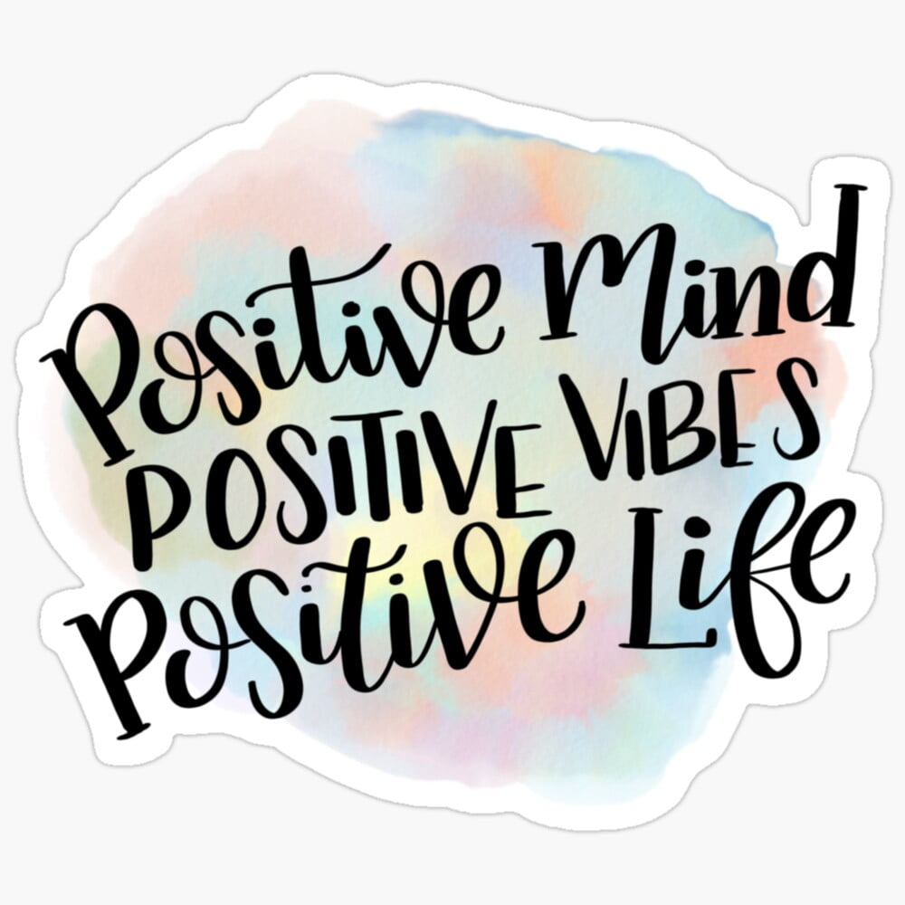 Sticker Feeling Positive DOPASTICKER Positive Life Sticker, Decorate Laptops, Water Bottles, And ...