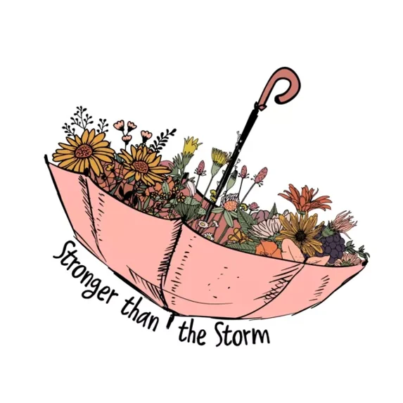 DOPASTICKER Positive Sticker Than The Storm Sticker Decal Grow Bloom ...