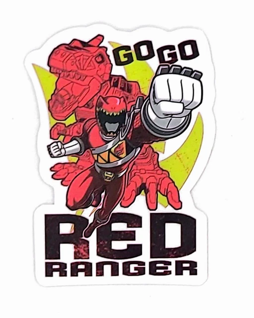 DOPASTICKER Power Rangers Dino Charge Red Ranger Sticker Phone Decal ...