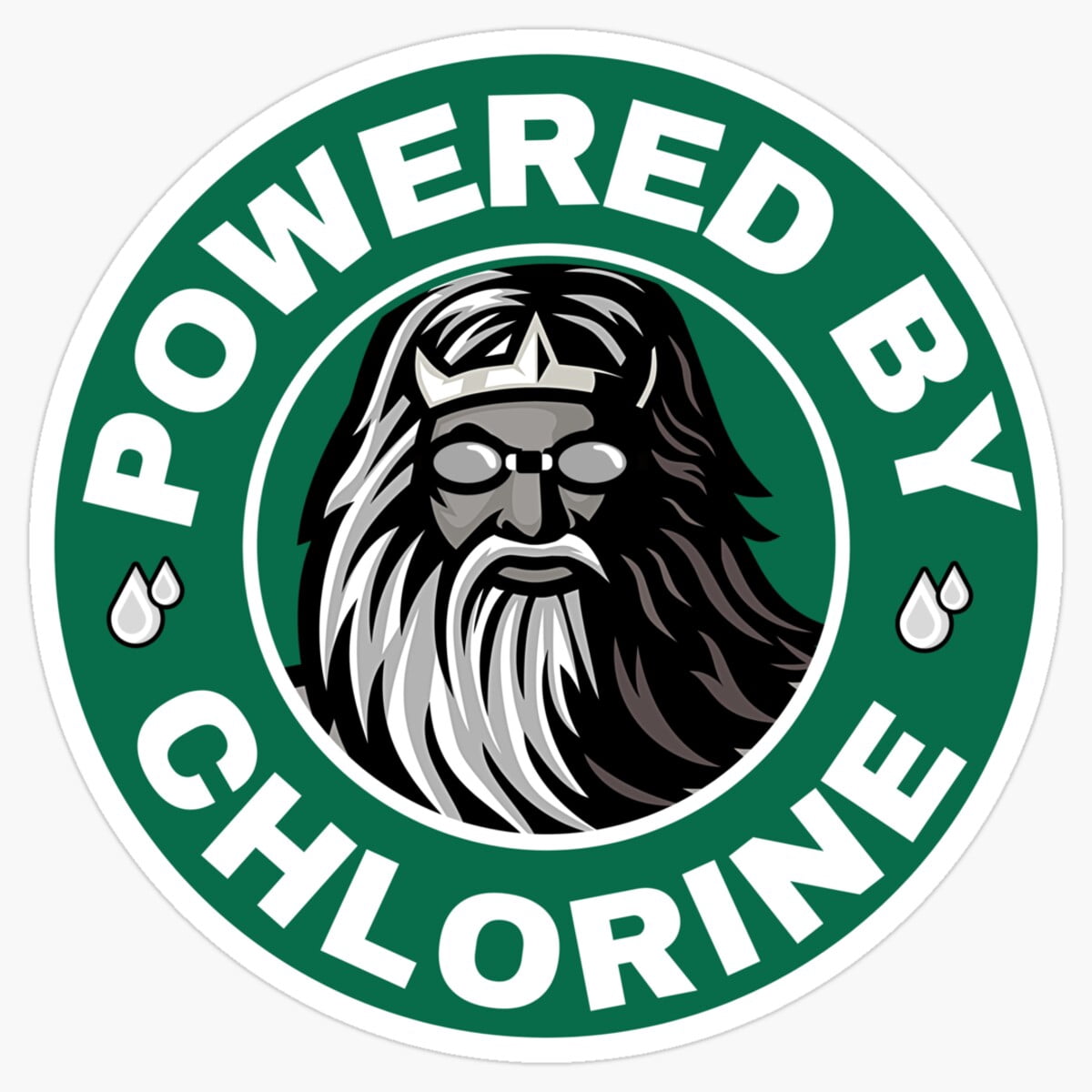 Clo2 Sticker DOPASTICKER Powered By Chlorine B25, Statement Streetwear For The ...