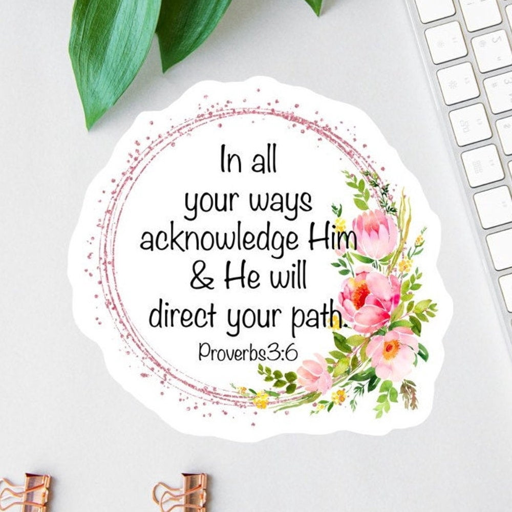 DOPASTICKER Proverbs Sticker, Affirmation Stickers, Laptop Sticker ...